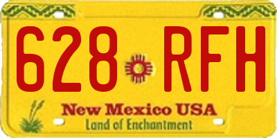 NM license plate 628RFH