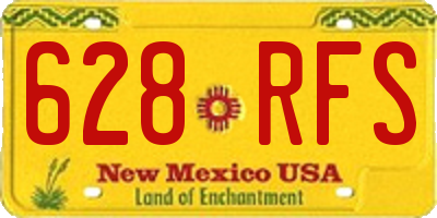 NM license plate 628RFS