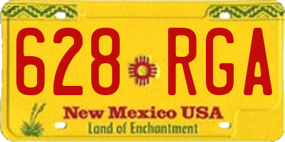 NM license plate 628RGA