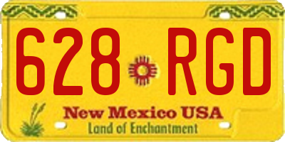 NM license plate 628RGD
