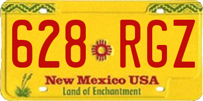 NM license plate 628RGZ