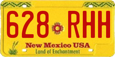 NM license plate 628RHH