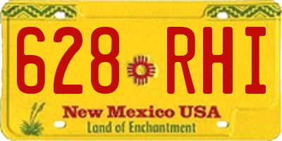 NM license plate 628RHI