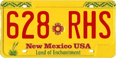 NM license plate 628RHS