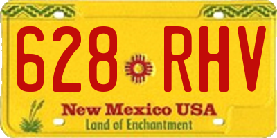 NM license plate 628RHV