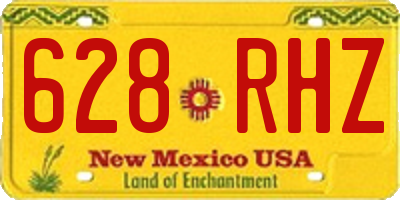 NM license plate 628RHZ