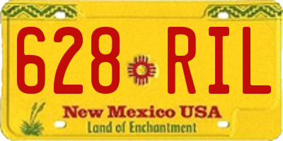 NM license plate 628RIL