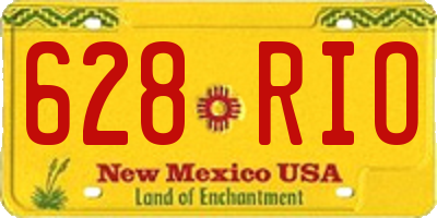 NM license plate 628RIO