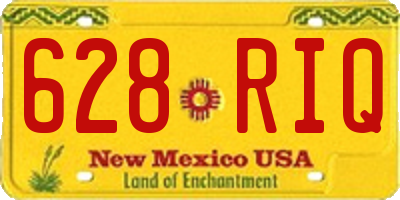 NM license plate 628RIQ