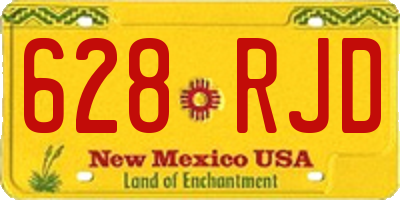 NM license plate 628RJD