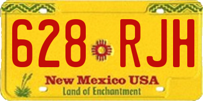 NM license plate 628RJH