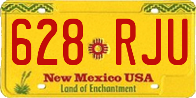 NM license plate 628RJU