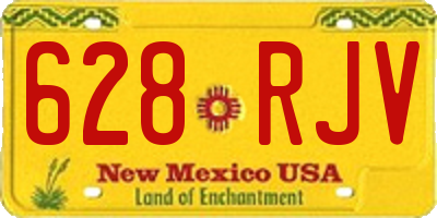 NM license plate 628RJV