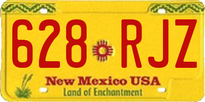 NM license plate 628RJZ