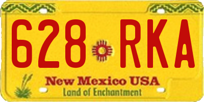 NM license plate 628RKA