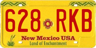 NM license plate 628RKB