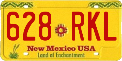 NM license plate 628RKL