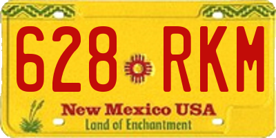 NM license plate 628RKM