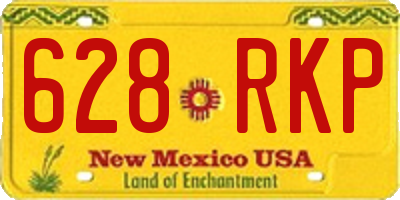 NM license plate 628RKP