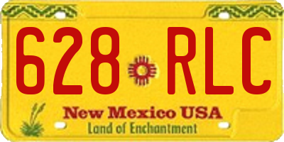 NM license plate 628RLC