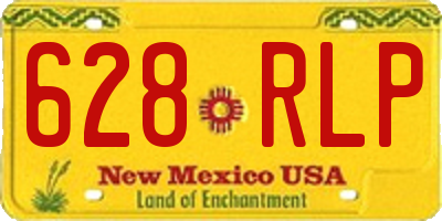 NM license plate 628RLP