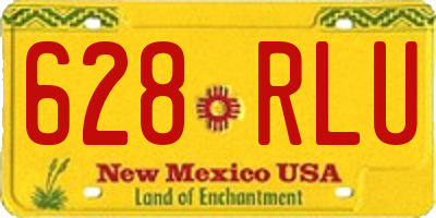 NM license plate 628RLU