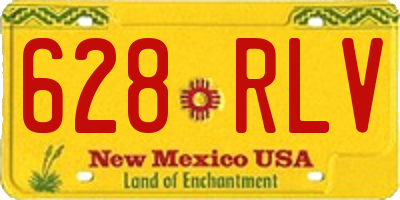 NM license plate 628RLV