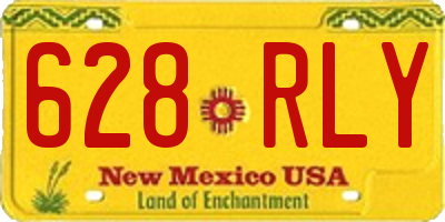 NM license plate 628RLY
