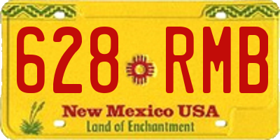 NM license plate 628RMB
