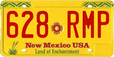 NM license plate 628RMP