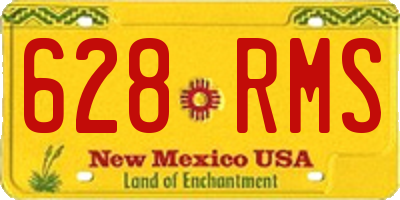 NM license plate 628RMS