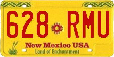 NM license plate 628RMU