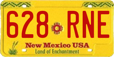NM license plate 628RNE