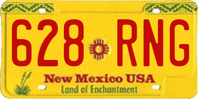 NM license plate 628RNG