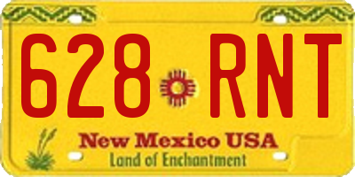 NM license plate 628RNT