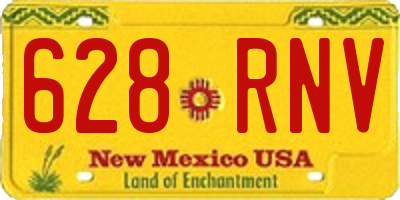 NM license plate 628RNV
