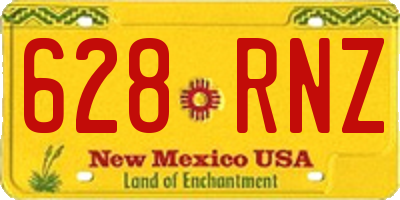 NM license plate 628RNZ