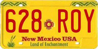 NM license plate 628ROY