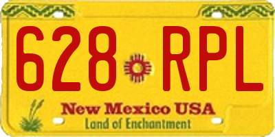 NM license plate 628RPL