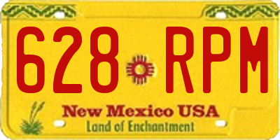 NM license plate 628RPM