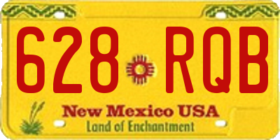 NM license plate 628RQB