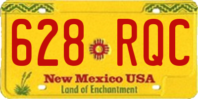 NM license plate 628RQC