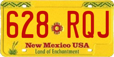 NM license plate 628RQJ