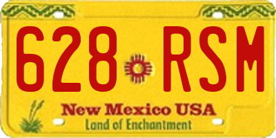 NM license plate 628RSM