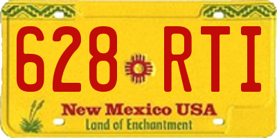 NM license plate 628RTI