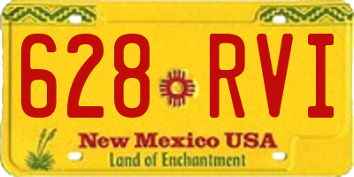NM license plate 628RVI