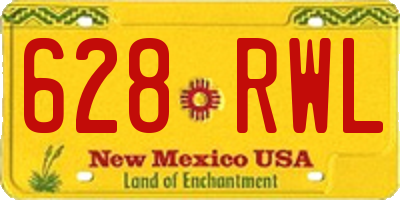 NM license plate 628RWL