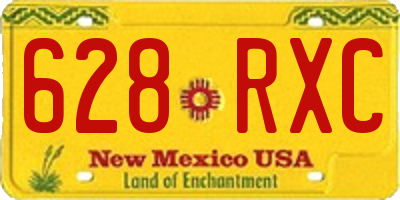 NM license plate 628RXC