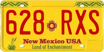 NM license plate 628RXS