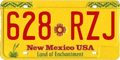 NM license plate 628RZJ